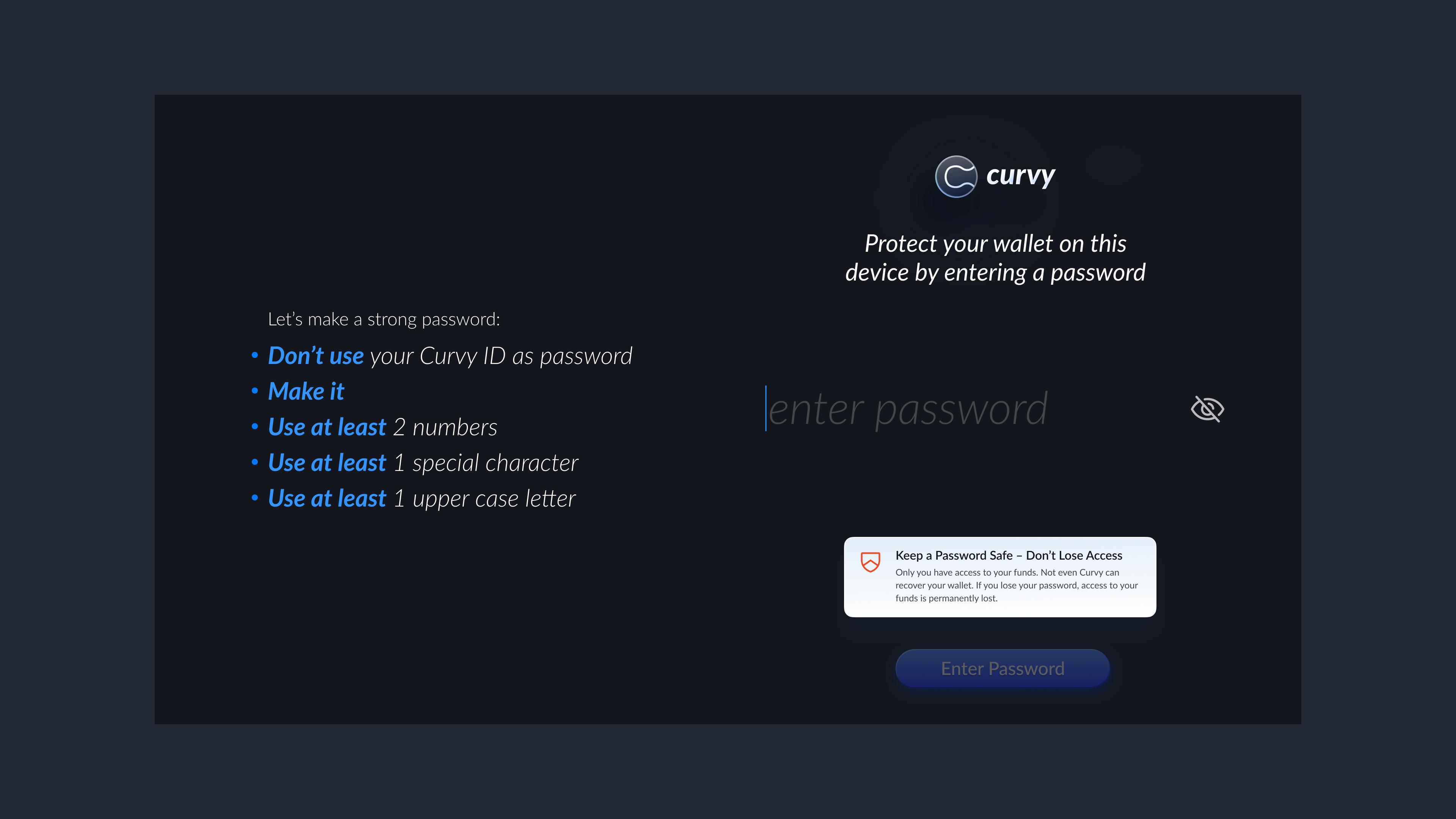 Create a Password